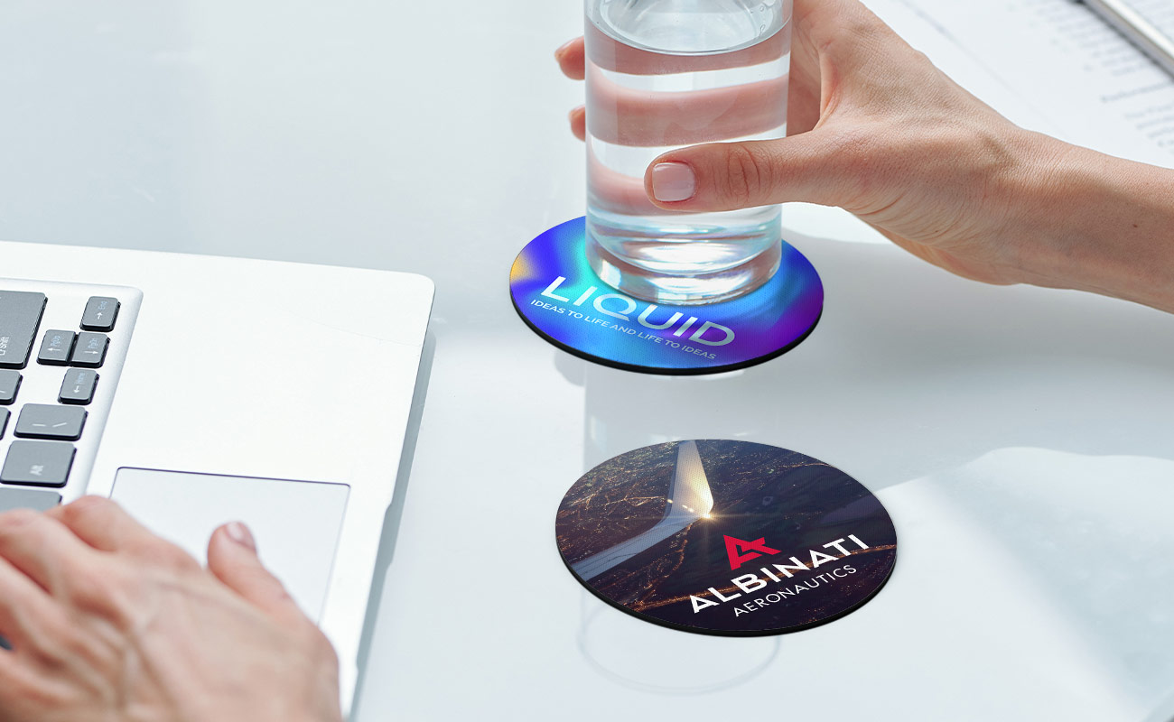 Surf - Coasters with Logo